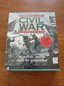 Robert E Lee Civil War General Big Box PC Videospiel mit Box und Handbuch versiegelt - Bild 1 von 7