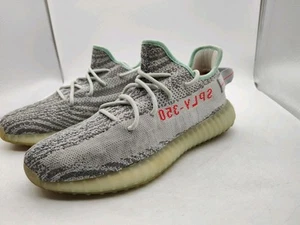 ADIDAS-YEEZY BOOST 350 v2-GRAY/BLUE TINT-B37571-MEN'S SIZE 10-NICE-OTHER NSOLES  - Picture 1 of 16