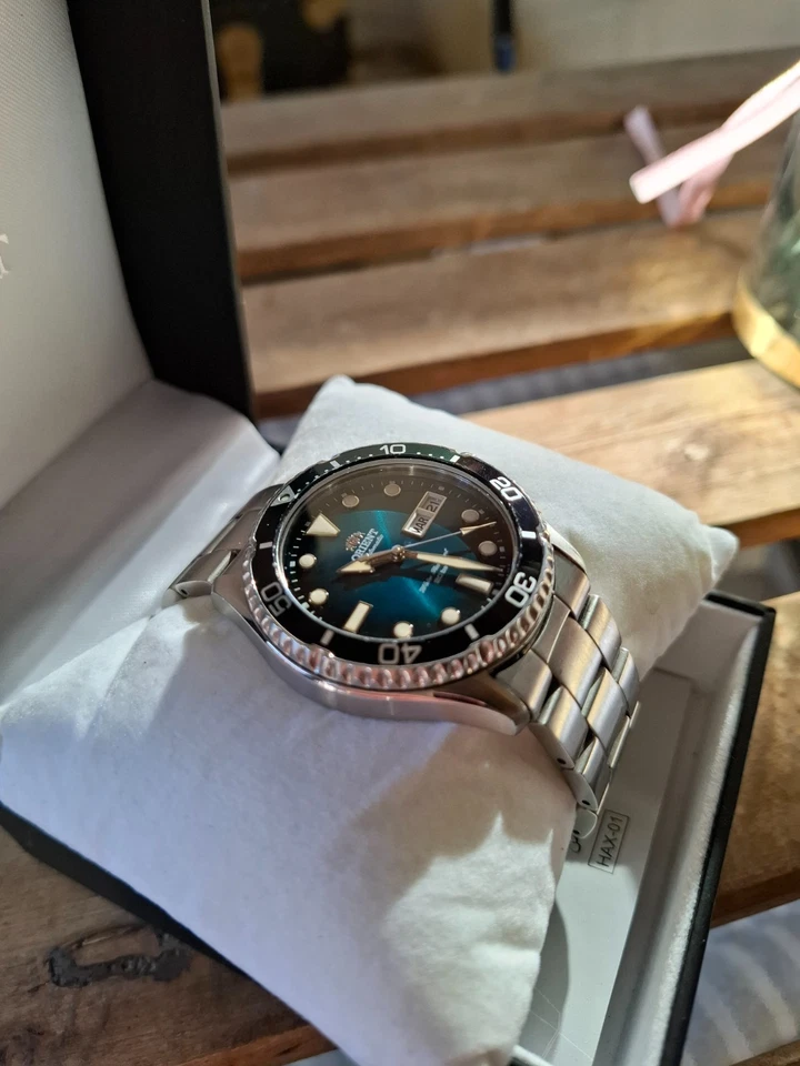 Orologio Automatico Orient Kamasu / Mako III verde petrolio - Immagine 1 di 4