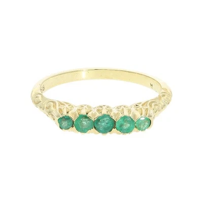 Smaragd Ring Gold 585 Second Hand, wie neu 25324845 getragen - Bild 1 von 3