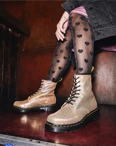 Dr.Martens 1460 STIVALI STRINGATI RAINBOW RAY SCAMOSCIATI taglia 8 - Foto 1 di 13