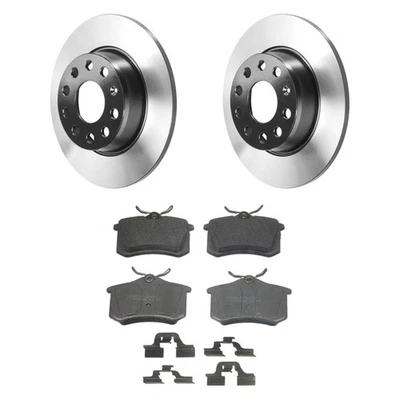For Volkswagen Golf City 10 ThermoQuiet Rear Brake Kit w Semi-Metallic Pads Foto 1 de 4