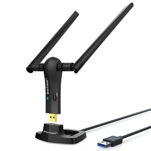 1200Mbps Long Range USB WiFi Adapter for PC Desktop Laptop of Windows 11/10/8... - Picture 1 of 8