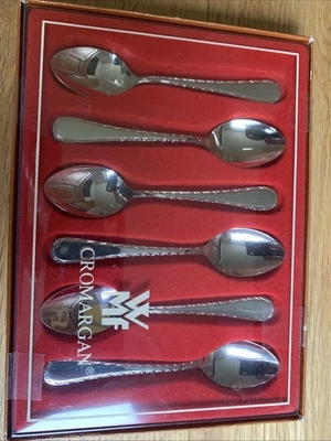 WMF Ludwigsburger Girlande Cromargan Acciaio Inox Posate 6 Cucchiaino Espresso - Immagine 1 di 4