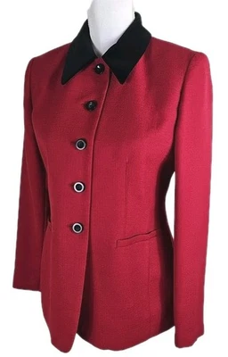 LE SUIT ~Woman Size 4Petite~ Dark Red Blazer Jacket Career Office Wear NWT. - Image 1 of 4