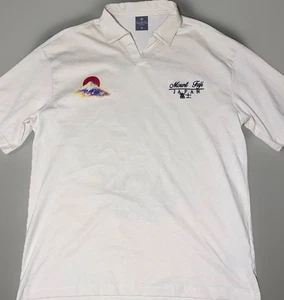 Saints Studio Mens  Polo Mount Fuji Japan 100% Cotton Embroidery XL White New - Bild 1 von 13