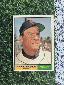 1961 Topps Baseball Hank Bauer #398 EX Condition Low Cost Shipping  - Picture 1 of 2