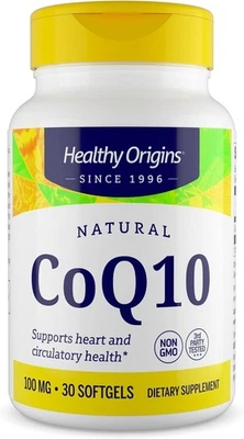 Healthy Origins® CoQ10 100 mg - Ubiquinona transisómero natural Foto 1 de 4