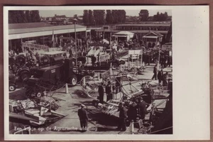 RPPC Real Photo Postcard AGRICULTURAL EXHIBIT - Utrecht Fair, Netherlands - Picture 1 of 2