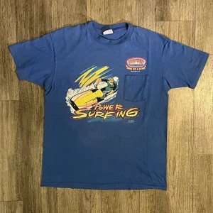 Vintage 1990 Ron-Jon Shop Surfer Shirt Sz XL Double Sided Single Stitch Rare - Picture 1 of 11