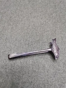 Versilberte Sardinenzange in Fischform Vintage gepunzt Anfang 20. Jahrhundert  - Bild 1 von 12