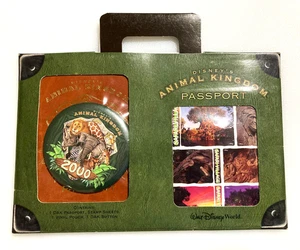 VTG Disney's Animal Kingdom 2000 Passport New Sealed Faux Suitcase Folder - Rare - Picture 1 of 5