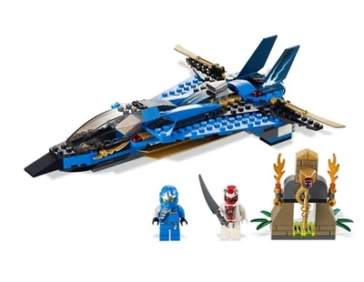 LEGO NINJAGO: Jay's Storm Fighter (9442) 100% Complete with Manual  and mimifigs - Image 1 of 3