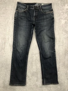 Volcom Jeans Mens 34x30 (Tag 33) Y2K Solver Modern Straight Blue Denim - Picture 1 of 16