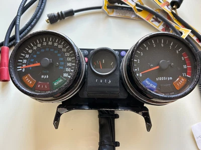 KAWASAKI KZ1100 KZ1000J CLOCKS  GUAGES TACHOMETER/ SPEEDOMETER, REV COUNTER. - Image 1 of 4