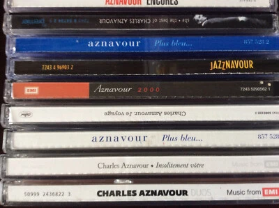 Charles Aznavour [9 CD Alben] Plus Bleu Je Voyage Duos 2000 Jazznavour Encores - Bild 1 von 2