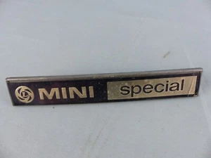 MINI COOPER SPECIAL sigle monogramme insigne logo emblème badge coffre en métal - Picture 1 of 2
