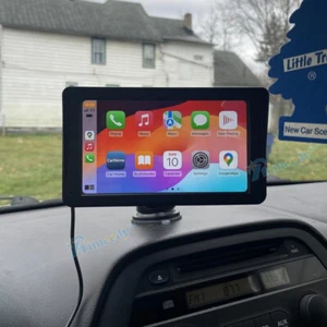 7 Zoll Tragbar Autoradio Touchscreen Wireless Apple CarPlay Android Auto AUX BT - Bild 1 von 14