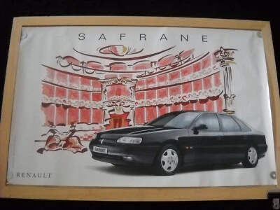 AFFICHE POSTER RENAULT SAFRANE RXE / 1994 - Photo 1/4