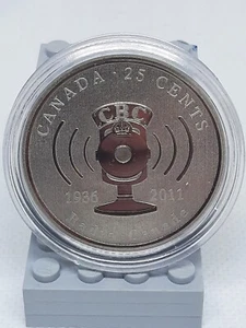 2011 Canada 25 Cents Coin 75th Anniversary Of CBC Radio Coin ONLY  - Bild 1 von 2