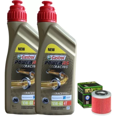 BARDAHL / HIFLOFILTRO KIT/TAGLIANDO HUSQVARNA SM TC TE 450 510 610 CASTROL RACING 10W60 FILTRO OLIO