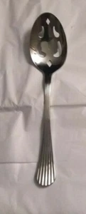 Gibson Overseas Flute aka Caprice Stainless Steel Pierced Serving Spoon 8 3/8" - Picture 1 of 1