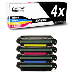 4x wkład Eurotone XXL do HP Color LaserJet Enterprise CP-4525-dn - Zdjęcie 1 z 4