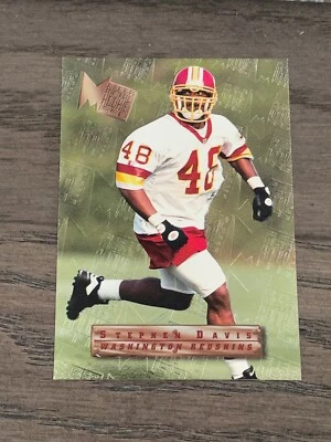 1996 Fleer Metal Stephen Davis Rookie Card #127 Washington Redskins  - Image 1 of 2