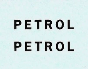 Petrolero de gasolina Dinky 25d | letras negras gasolina | transferencia/calcomanía - Imagen 1 de 1