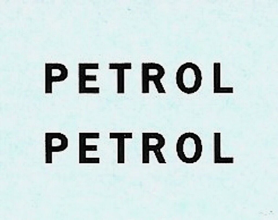 Dinky 25d Petrol Tanker | PETROL Black Lettering | Transfer/Decal - Image 1 of 1