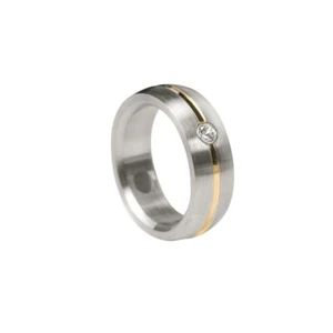 25% OFF RRP £35 Brushed Steel Magnetic Therapy Ring by Energetix Size 17only - Picture 1 of 4