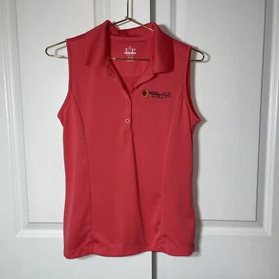 Women's XS EP Pro Tour Tech Golf Tennis Polo Shirt Coral - Image 1 of 4