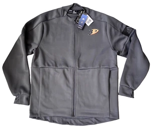 CHAQUETA BOMBER CREMALLERA COMPLETA ADIDAS NHL ANAHEIM PATOS HOCKEY MODO JUEGO TALLA: L - Imagen 1 de 8