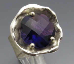 REIF-DESIGN - BLÜTEN-RING - AUS EIGENER GOLDSCHMIEDE - 999 FEINSILBER - UNIKAT - Bild 1 von 7