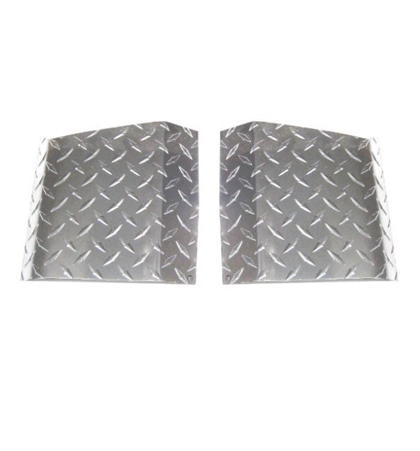 Warrior 90802 Polished Diamondplate Front Fender Rock Protector for 87-95 YJ Foto 1 de 1