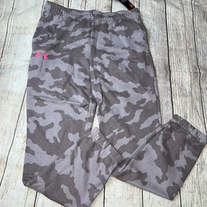 Under Armour Girls Youth XL (16) Mauve Camo Jogger Sweatpants NEW - Picture 1 of 2