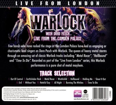 DORO PESCH/WARLOCK - LIVE FROM LONDON [DIGIPA...