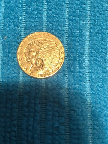 1929  $2.50 QUARTER GOLD EAGLE 🦅 INDIAN HEAD. LOW MINTAGE of .900 Fine Gold Cover
