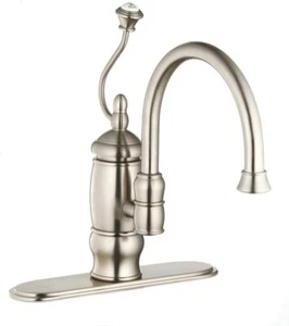 Belle Foret N15103SS Single-Handle Kitchen Faucet Less Spray One Or Three-Hole  - Picture 1 of 2
