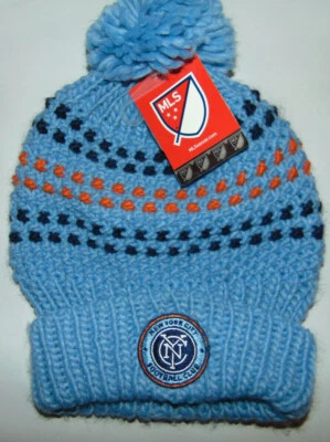 Gorro ADIDAS NEW YORK CITY MLS FOOTBALL CLUB Tobogán muestra agujero * Fútbol NUEVO Foto 1 de 3