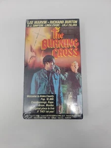 THE BURNING CROSS VHS OJ SIMPSON LEE MARVIN BLACKSPOITATION RARE OOP - Picture 1 of 3