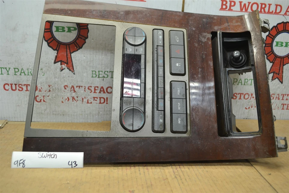 2011-2014 Lincoln Navigator Dash Climate Control Bezel BL7418C612BA Trim 43-9F8 - Image 1 of 4