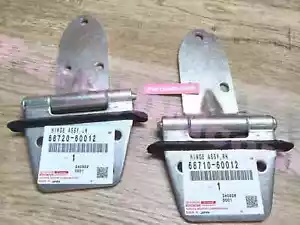 TOYOTA Genuine Land Cruiser FJ40 BJ40 Front Steel Door Hinges SET OEM 1969-1984 - Picture 1 of 8