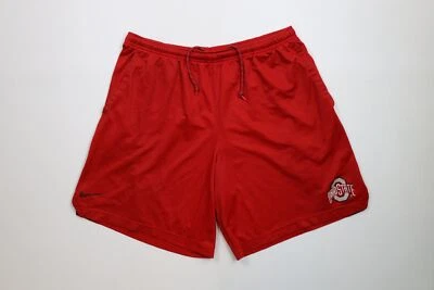 Vintage Nike Mens 2XL Distressed Above Knee Ohio State University Shorts Red - Image 1 of 4