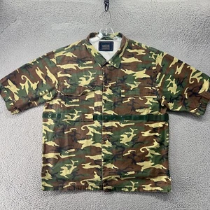 Vintage Marithe Francois Girbaud Shirt Mens 3XL Y2K Camo Button Up Streetwear - Picture 1 of 12