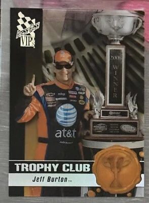 2008 Press Pass VIP "Trophy Club" 🏎 #8 JEFF BURTON 🏁 NASCAR 🏁 FREE SHIPPING - Image 1 of 3