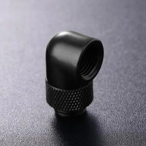 G1/4 Thread 90 Degree Fitting Adapter Rotary Fitting Water Cooled Connector - Afbeelding 1 van 10