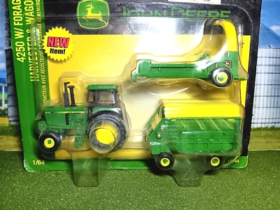 1/64 John Deere 4250 Tractor Forage Harvester and Wagon Set NIP - Image 1 of 3