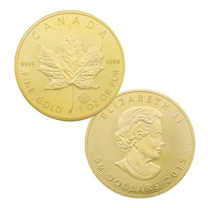 2023 Queen ELIZABETH II Commemorative Coin Gold Metal Canada 50 Dollars Coin - Picture 1 of 9