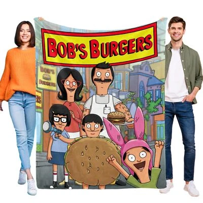 Bobs Burgers Flannel Blanket Soft Sofa Bed Throw Birthday Gift Cozy Lightweight - Image 1 of 4